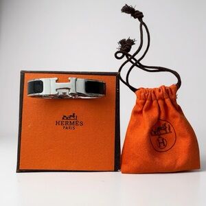 Herm Black Silver Bracelet Christmas gift